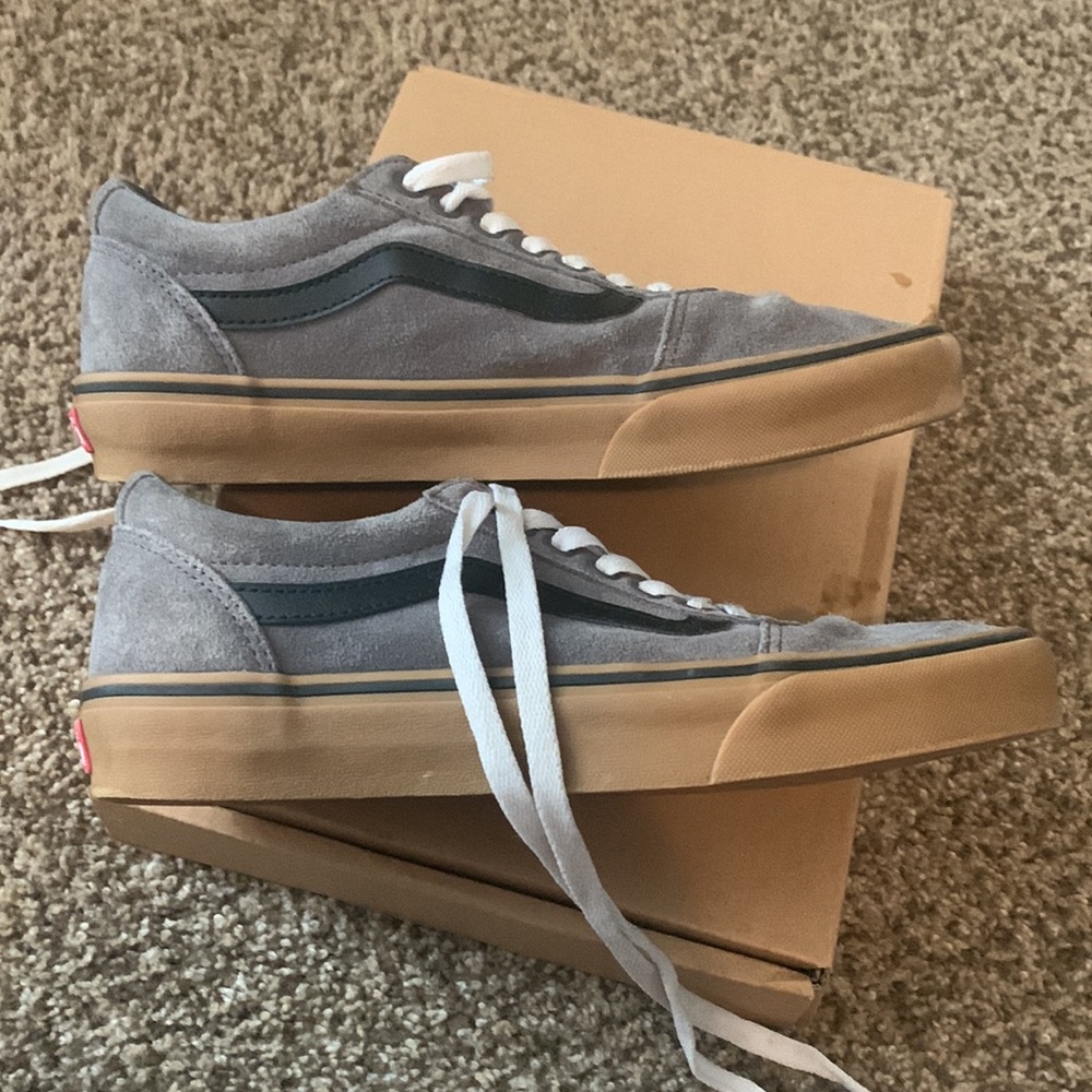 Grey suede Vans